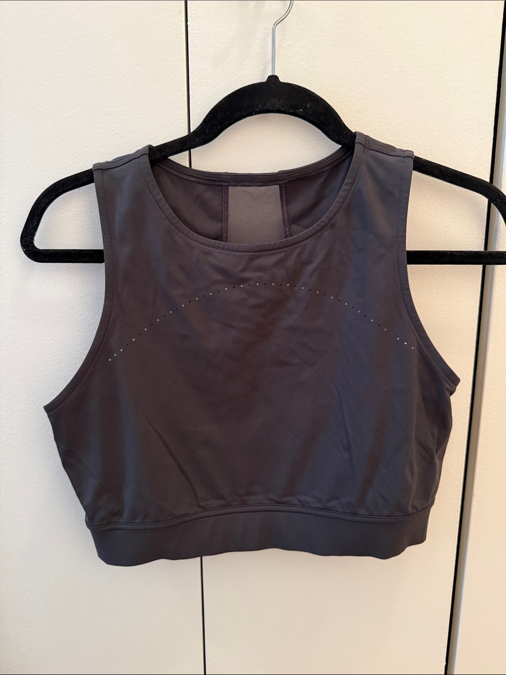 Lululemon Charcoal Gray Sports Bra Crop Top